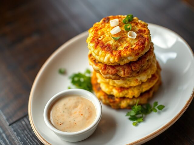 Krab- cq Zalm- en Garnalen-Cakes