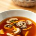 Krachtige paddestoelenbouillon