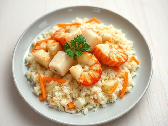Kreeft met chardonnaysaus.