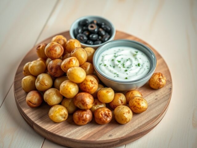 Krielaardappeltjes met tzatziki