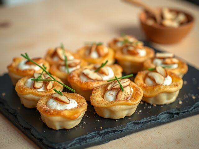 Krokant kaashapje van geitenkaas