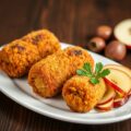 Kroketjes van fazant, kastanjes en appel