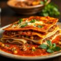 Kruidige lasagne met lamsgehakt