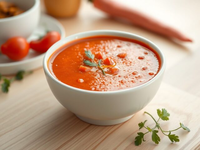Kruidige tomatensoep