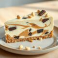 Kwarktaart met chocola en pindakaas