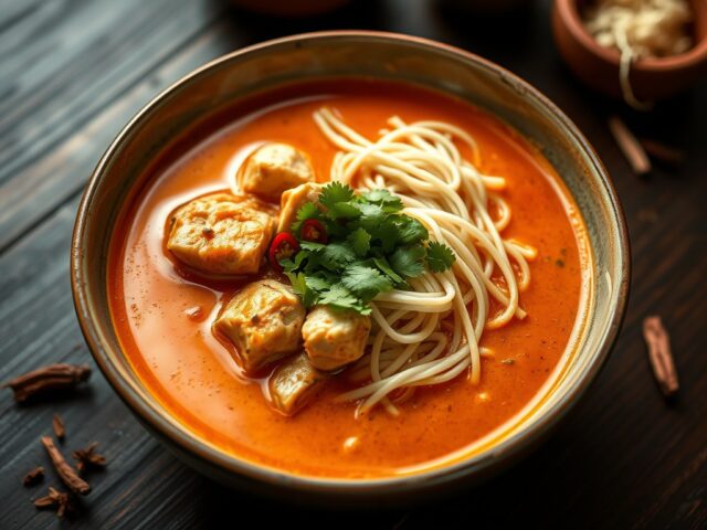 Laksa met Kip-Curry