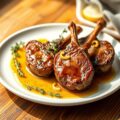 Lam met citrus, honing en tijm