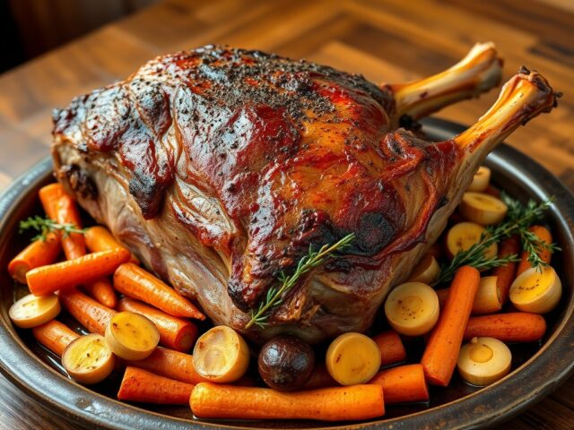 Lamsbout uit de Oven, Langzaam Gegaard