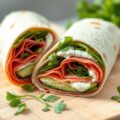 Lamshamwrap met waterkers