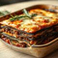Lasagna met aubergine, mozzarella en rundergehakt