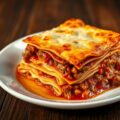Lasagna met stoofvlees