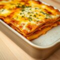 Lasagne met pompoen en tomaat