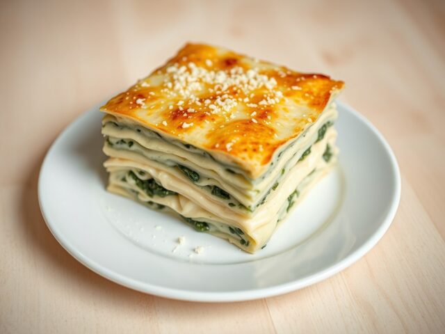 Lasagne met spinaziecrème