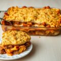 Lasagne van klapstuk met hutspot