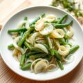 Lauwwarme salade van venkel en sperziebonen