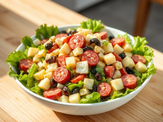 Lekkerbeksalade met Knacki
