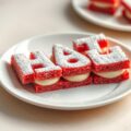 Lettercakejes met gembercrème