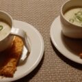 Licht gebonden lente-ui soep