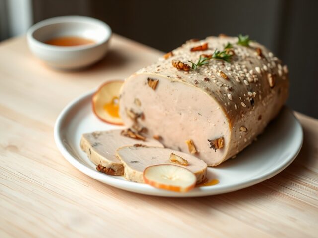 Licht gemarineerde ganzenleverterrine (ZIE OPM)