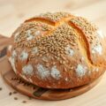 Lijnzaadbrood rond