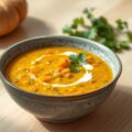 Linzensoep met Pompoen Curry