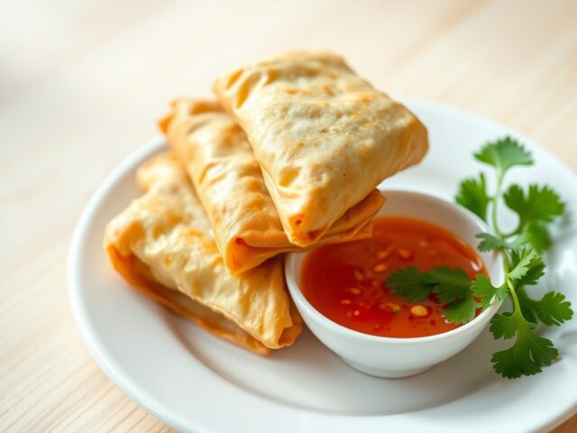 Loempiaatjes met extreme saus