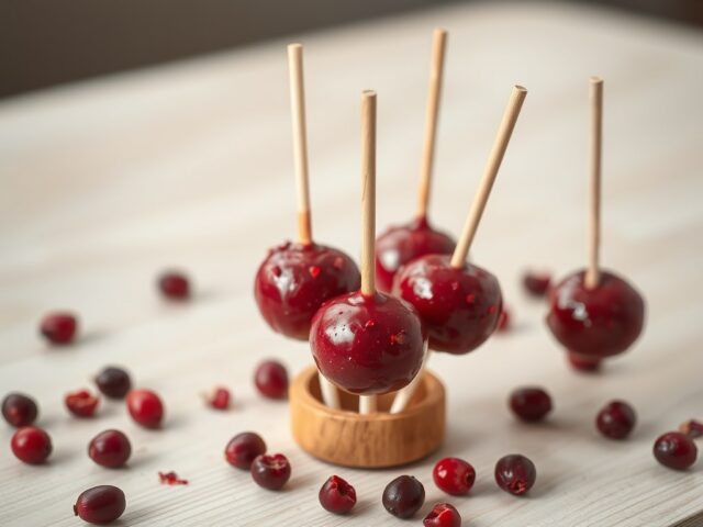 Lolly ( lollie) van cranberry paté