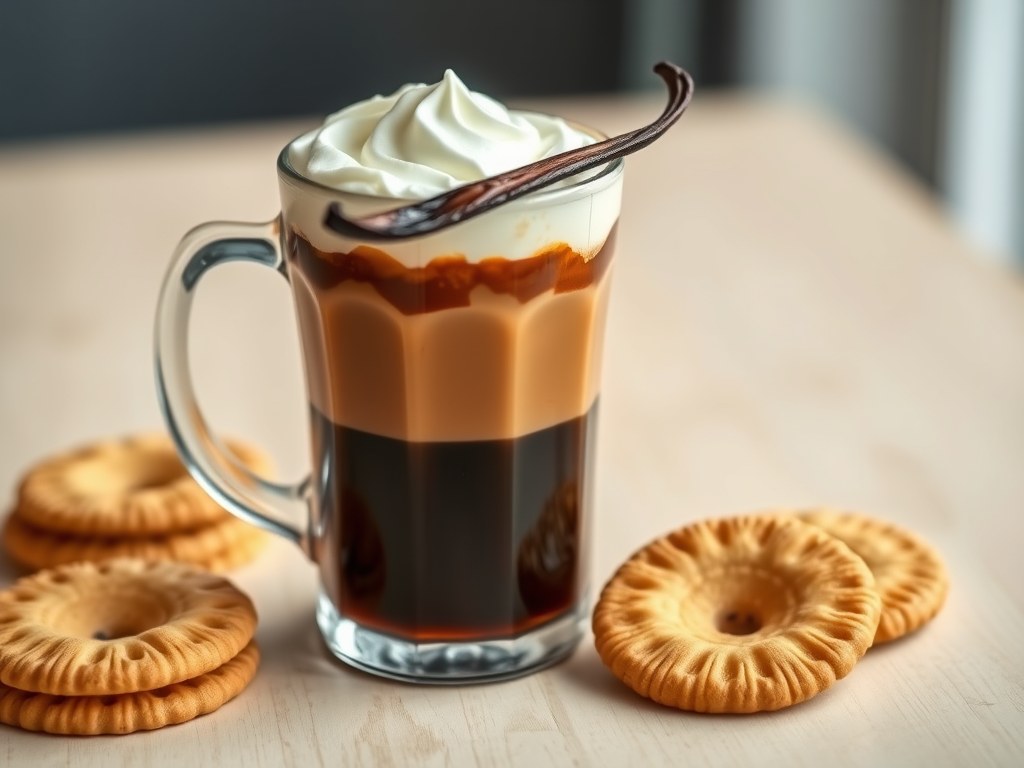 Luikse koffie met kattentongen, AI-gegenereerde illustratie