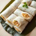 lumper(rijstrolletjes met kipvulling)