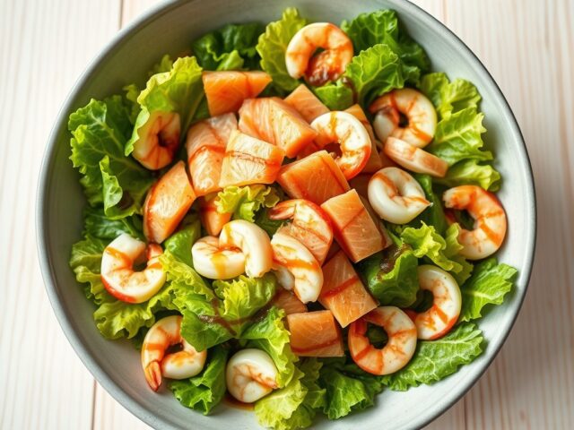 Lunchsalade luxe vis
