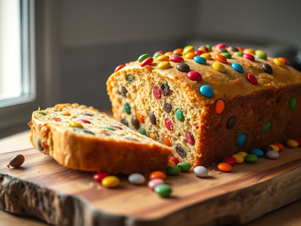 M en M’s cakeje, AI-gegenereerde illustratie