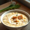 maaltijdpreisoep met zalm