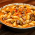 Macaroni met Brugge Rodenbach kaas en ham