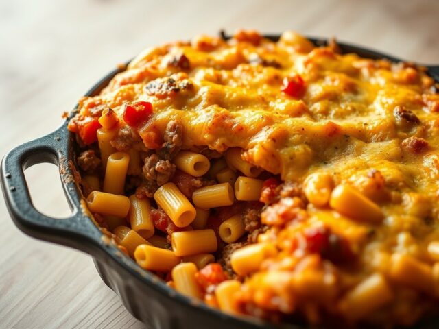 Macaroni overbakken