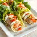 Makreelrolletjes met mihoen en cashewnoten in ijsb
