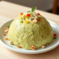 Makreelsalade met een groen jasje
