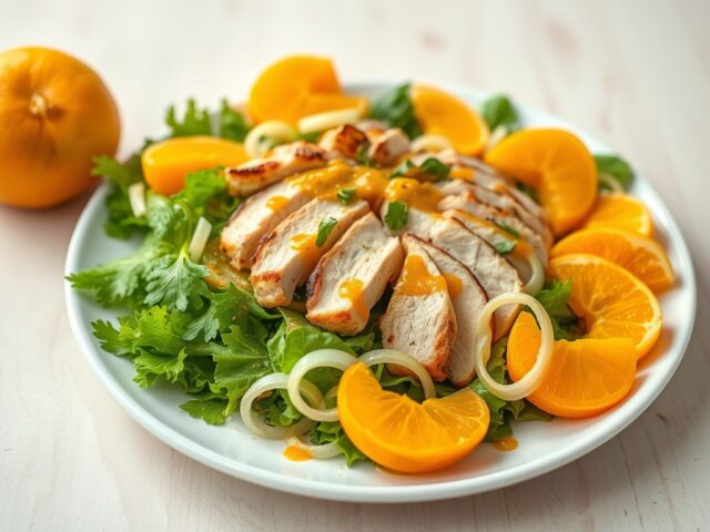 Manderijn- kip-salade