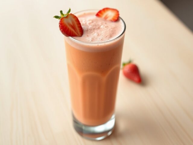 Mango-aardbeiensmoothie