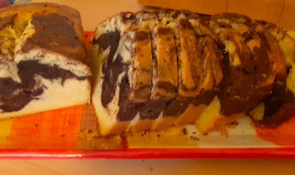 Marmercake met stukjes pure chocolade