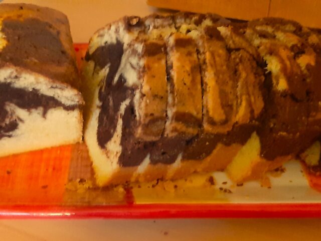 Marmercake met stukjes pure chocolade