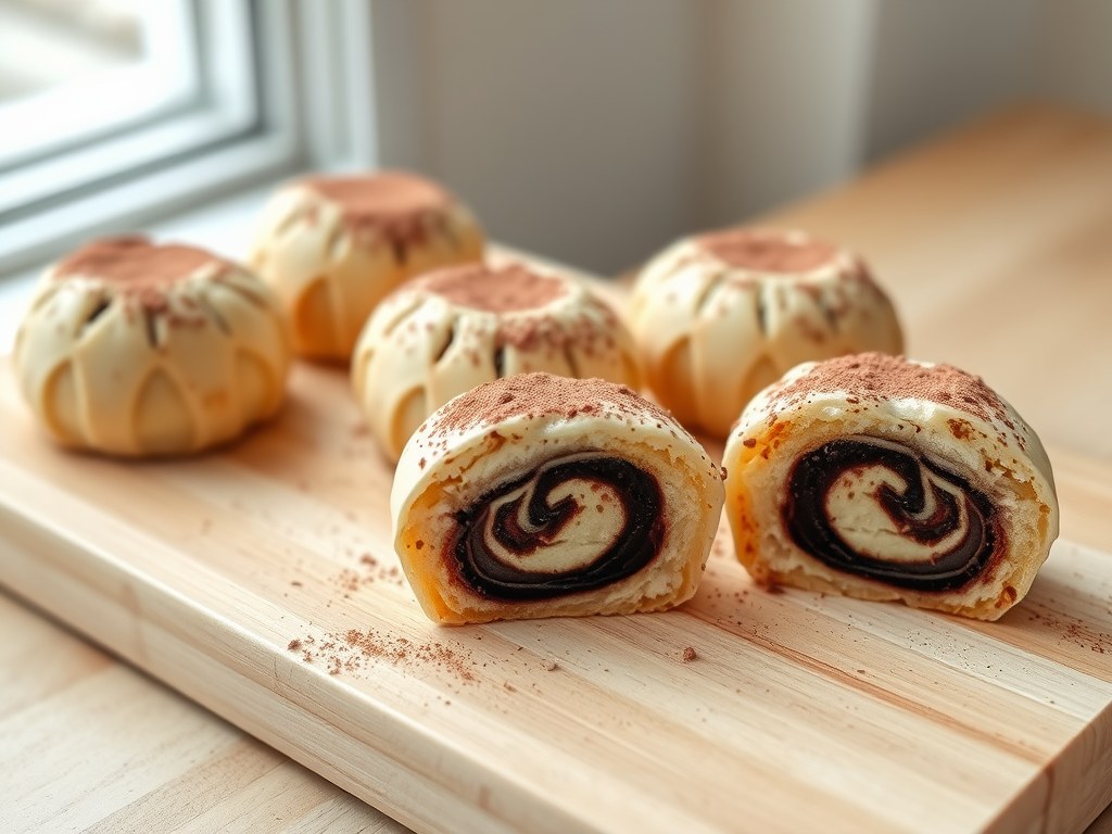 Marmercakejes met chocola, AI-gegenereerde illustratie