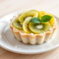 Marsepein taartje gevuld met crème ( zie opm)