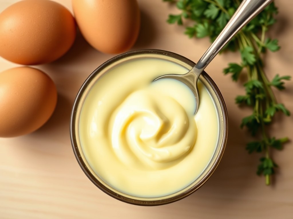 mayonaise, AI-gegenereerde illustratie