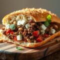 Mediterraan gevuld brood