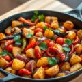 Mexicaanse aardappelschotel