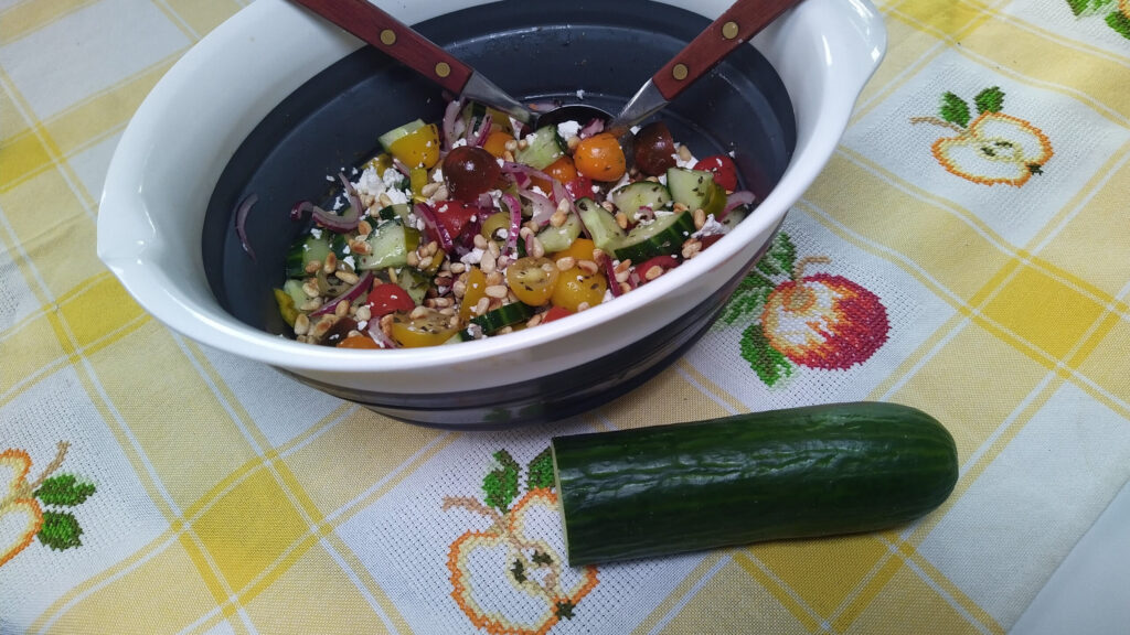 Middelandse Zee salade met een vleugje feta