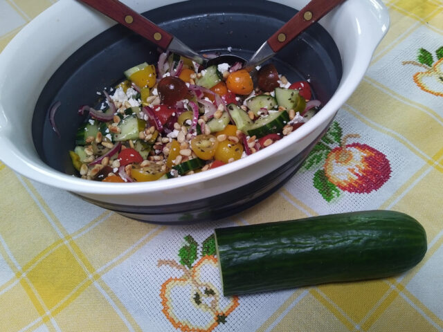 Middelandse Zee salade met een vleugje feta