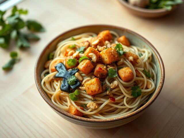 Mihoen met Tempeh en Katjang