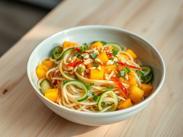 Mihoensalade met mango