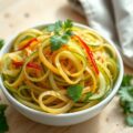 Mijn licht pittige Oosterse komkommersalade